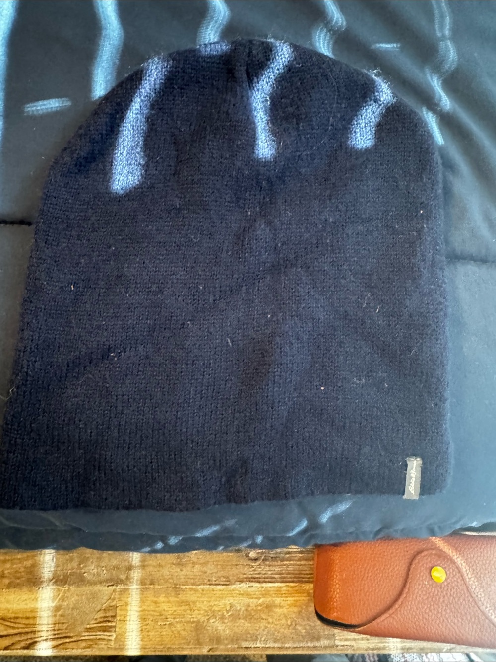 Men's blue Eddie Bauer knit hat